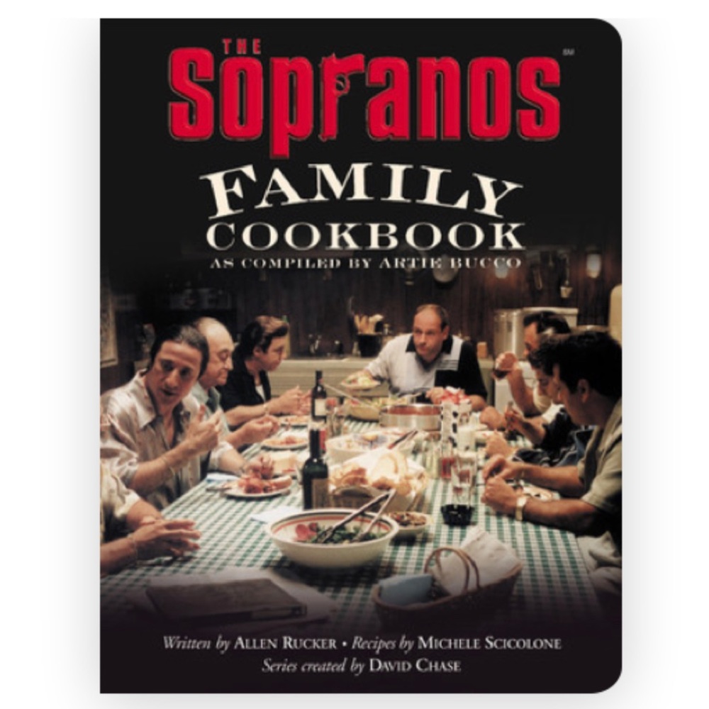 2002 The SOPRANOS FAMILY COOKBOOK by Allen Rucker Warner Books Hardcover